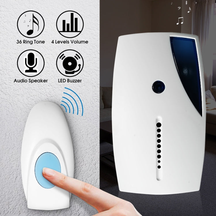 10PCS Waterproof LED Wireless Doorbell Remote Control Door Bell With 36 Tune Chimes Songs 10PCS Waterproof LED Wireless Doorbell Remote Control Door Bell With 36 Tune Chimes Songs